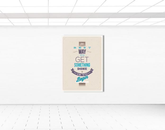 Motivasyon okul posteri