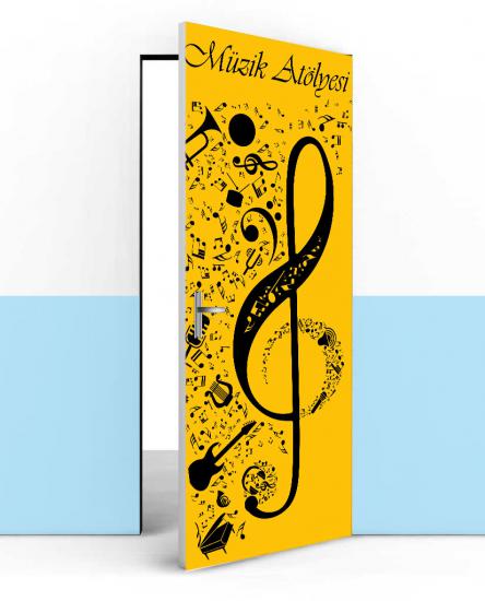 Müzik atölyesi kapı giydirme