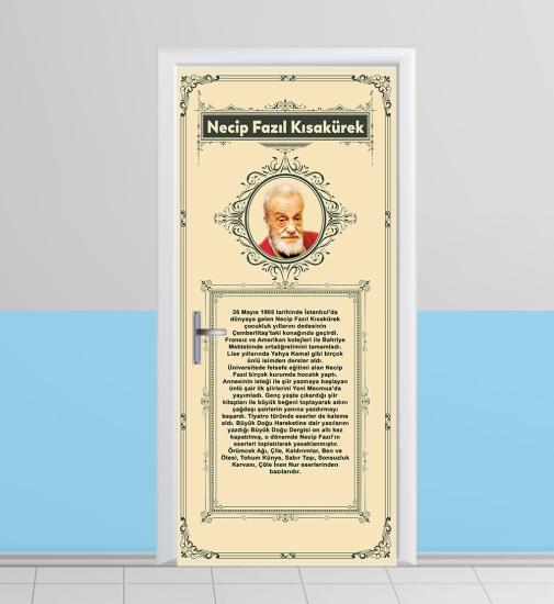 Necip Fazıl Kısakürek kapı giydirme