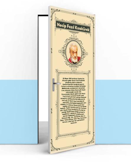 Necip Fazıl Kısakürek kapı giydirme