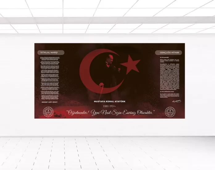 Okul Atatürk köşesi posteri