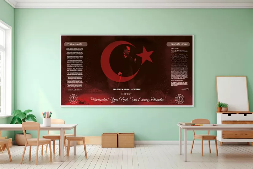 Okul Atatürk köşesi posteri