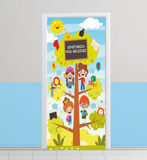 okul kapı giydirme