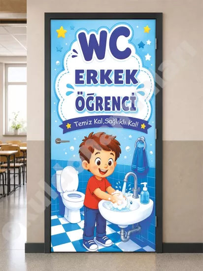 Erkek WC Kapı Posteri