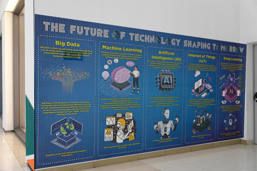 Okul posteri teknoloji  afişi