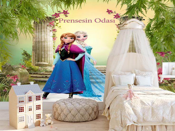 Elsa çocuk odası duvar kağıdı