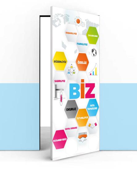 Okul rehberlik kapı giydirme