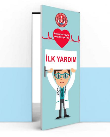 Okul revir kapı giydirme