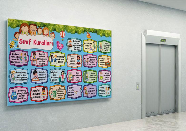 okul kuralları posteri