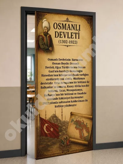 Tarih Sınıfı Kapı Giydirme Posteri