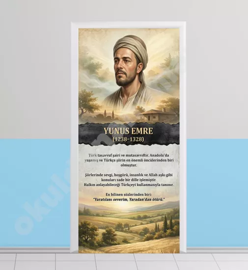 Ortaokul ve Lise İçin Eğitim Temalı Kapı Kaplama