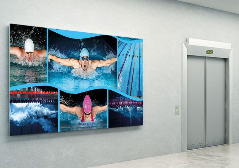 Yüzme havuzu posteri