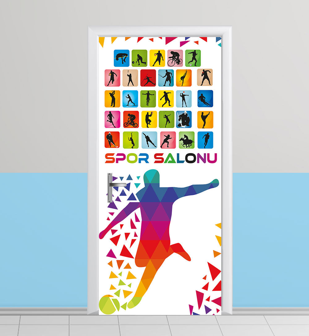 Spor Salonu kapı giydirme