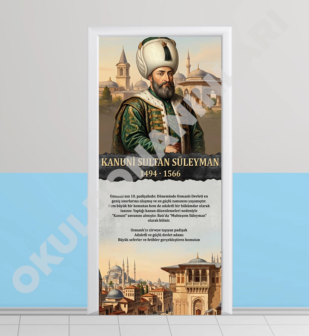 Kanuni Sultan Süleyman Kapı Giydirme