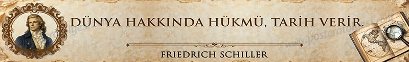 FRIEDRICH SCHILLER  kiriş yazısı