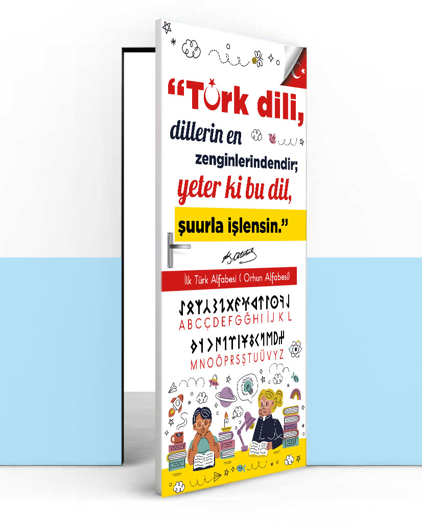 Türk Dili kapı giydirme